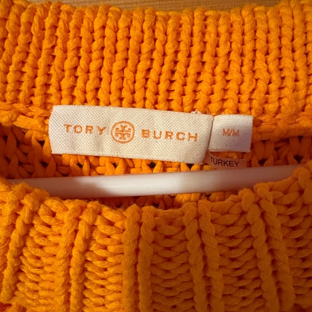 Tory Burch Orange Men's‎ Sweater - Picture 2 of 3